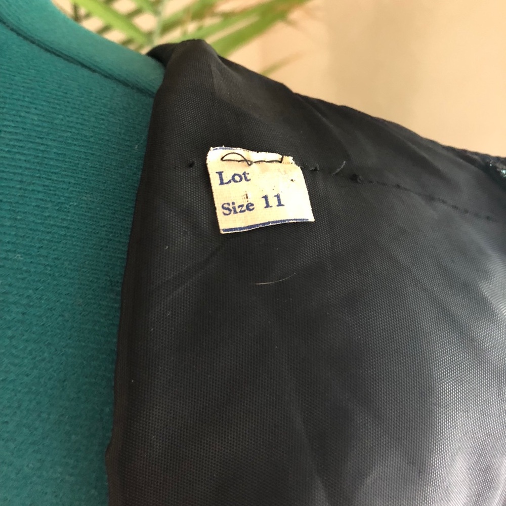 Vintage 1950s blue lamé shimmer party dress - Picture 7 of 9